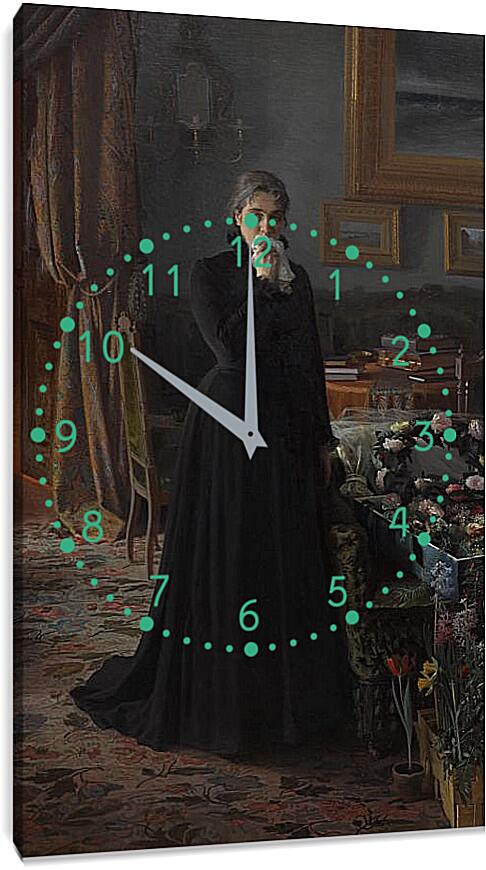 Часы картина - Неутешное горе. Иван Николаевич Крамской