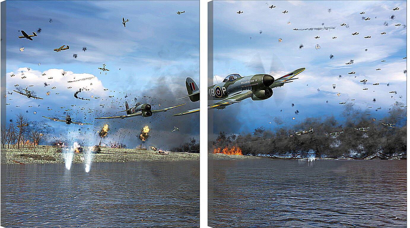 Модульная картина - World Of Warplanes

