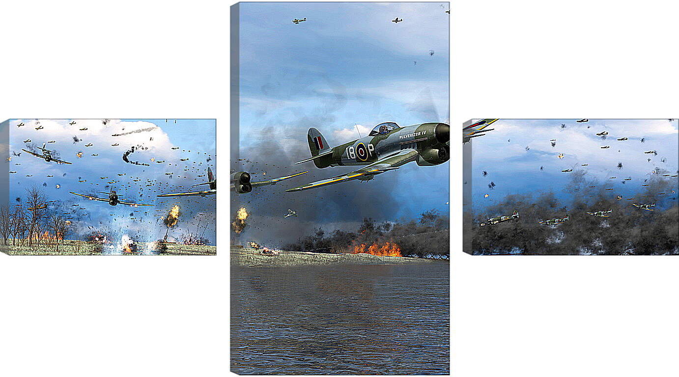 Модульная картина - World Of Warplanes

