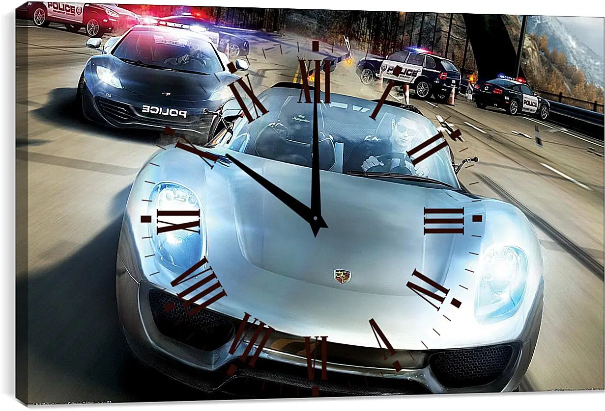 Часы картина - Need For Speed: Hot Pursuit
