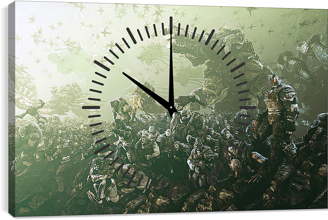 Часы картина - Gears Of War 3
