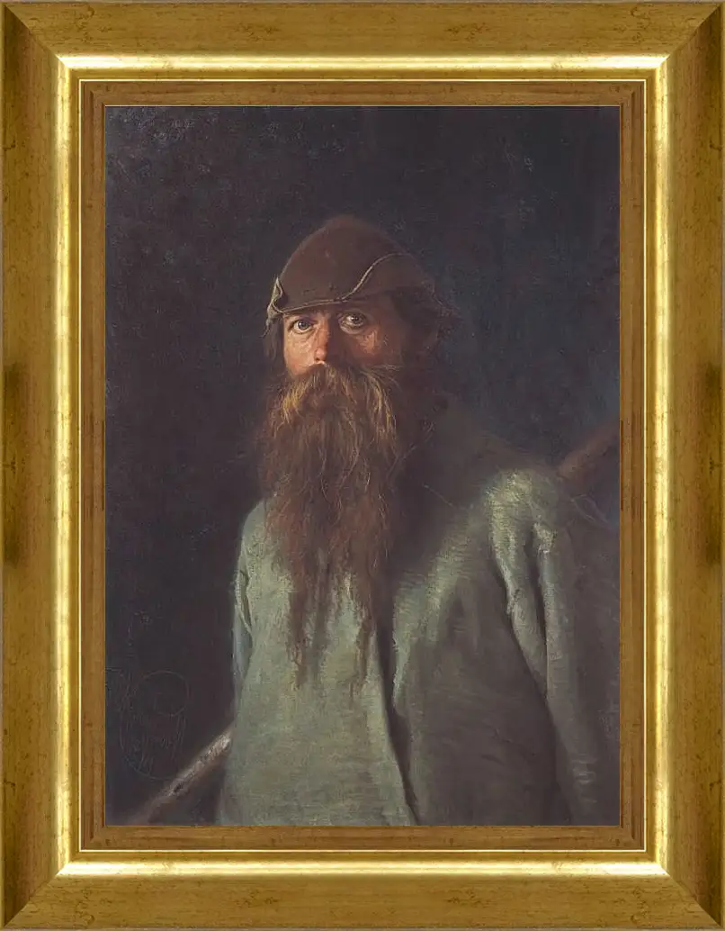 Картина в раме - Полесовщик. Иван Николаевич Крамской