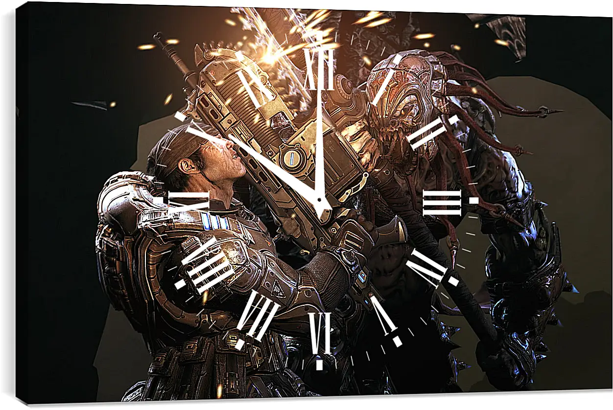 Часы картина - Gears Of War 2
