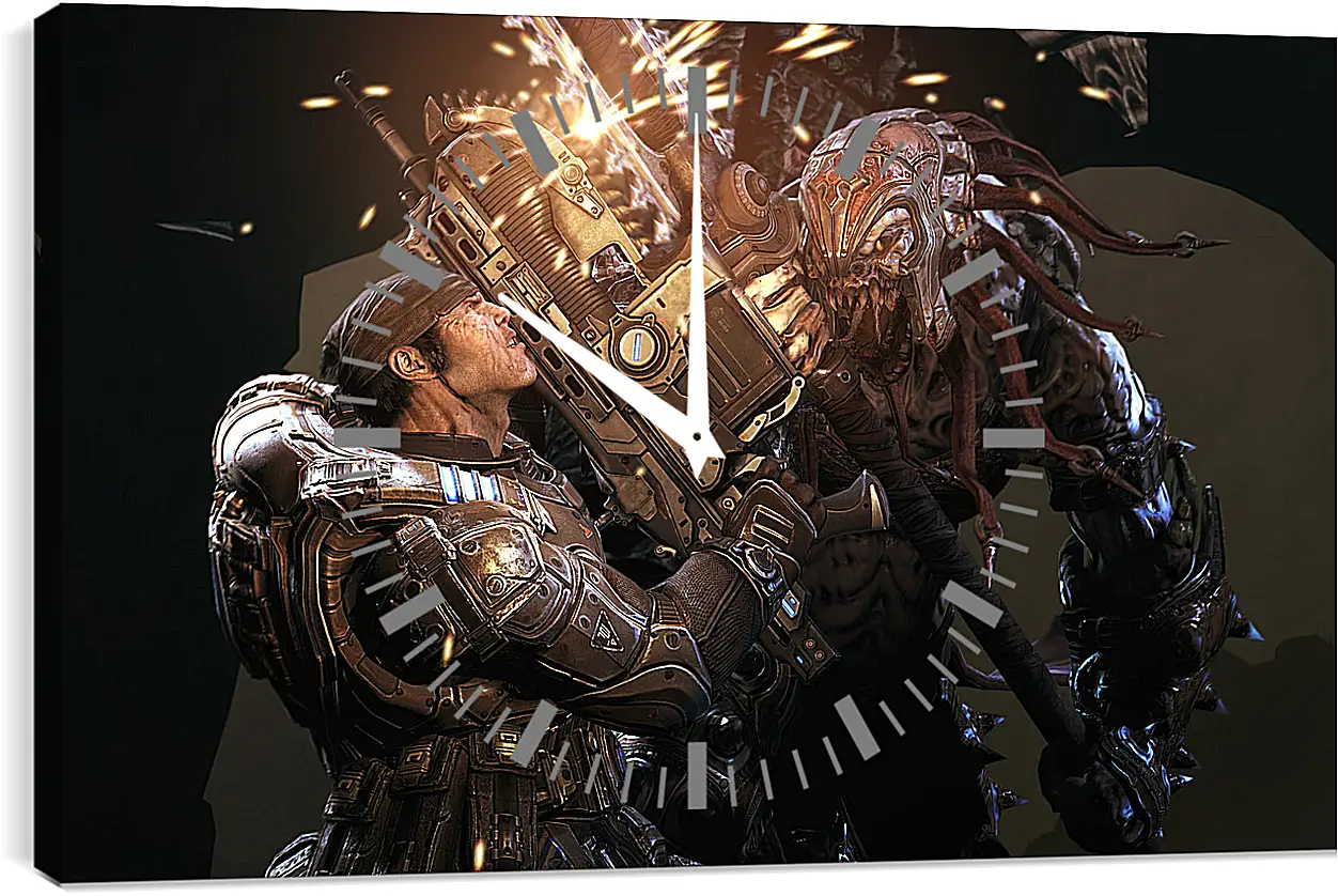Часы картина - Gears Of War 2
