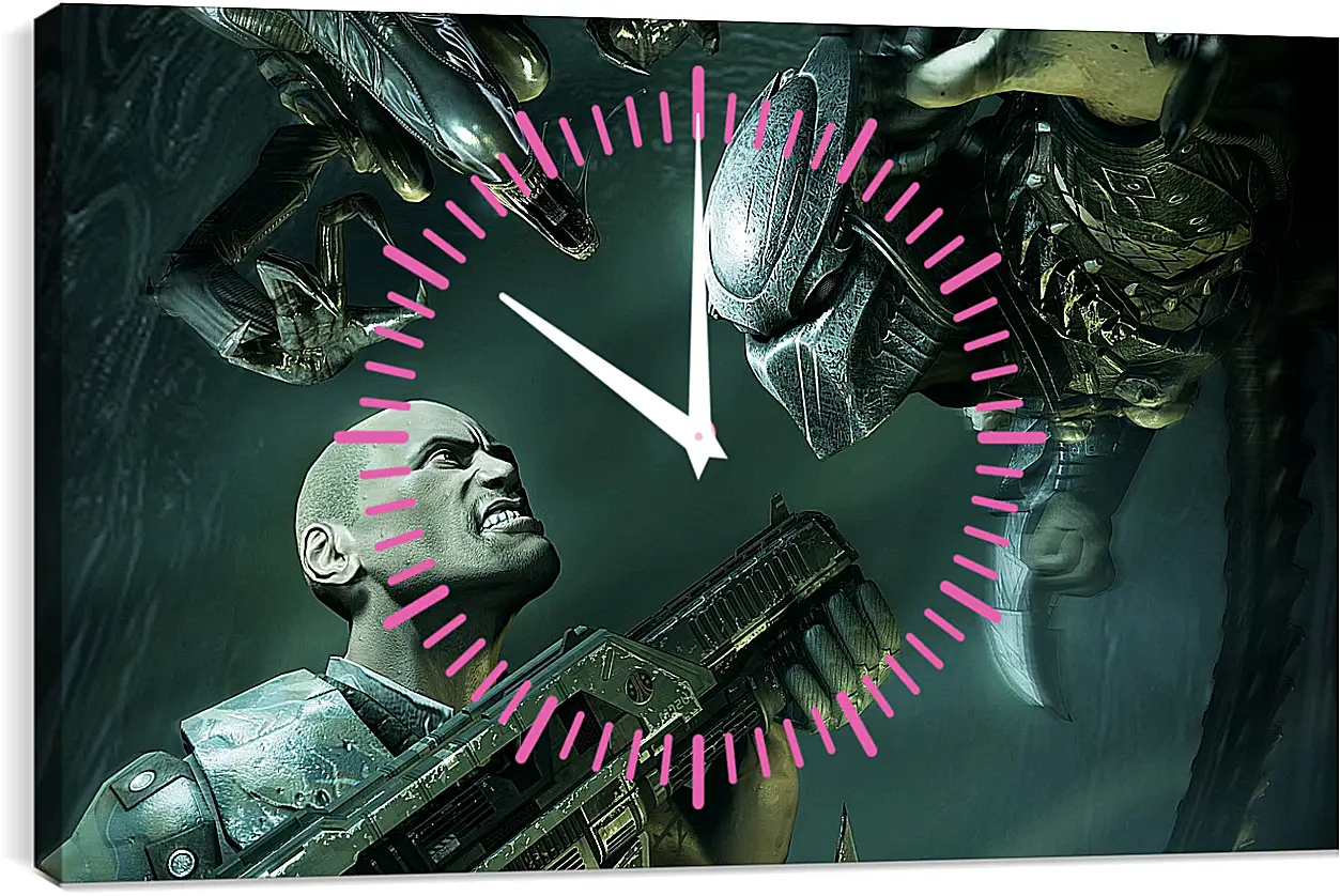 Часы картина - Aliens Vs. Predator

