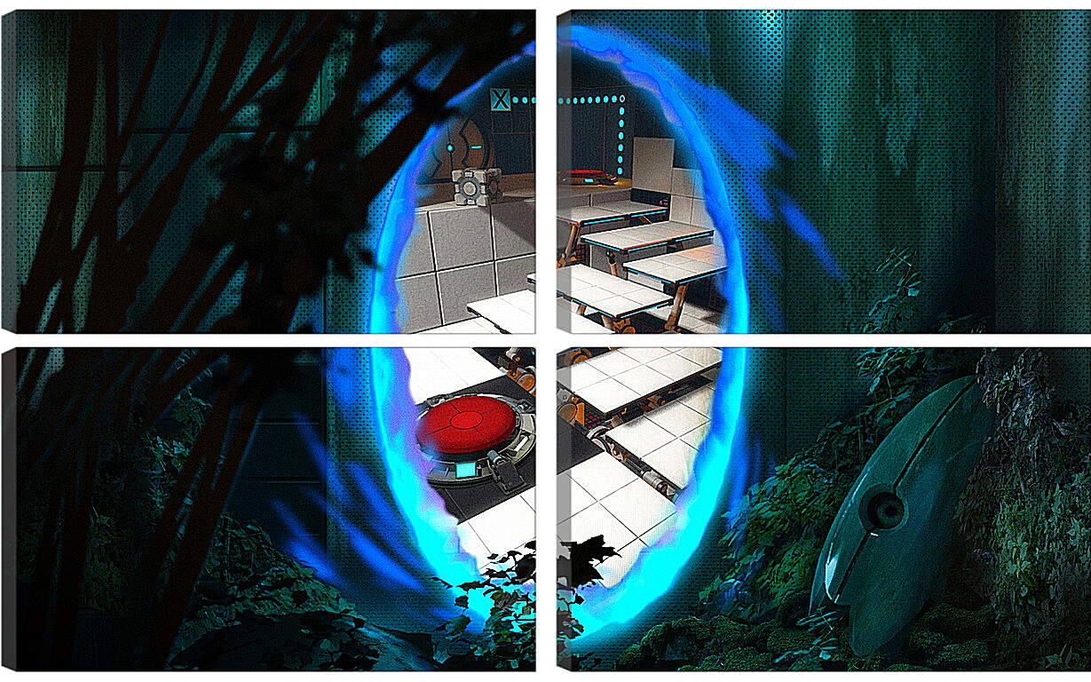 Модульная картина - Portal 2
