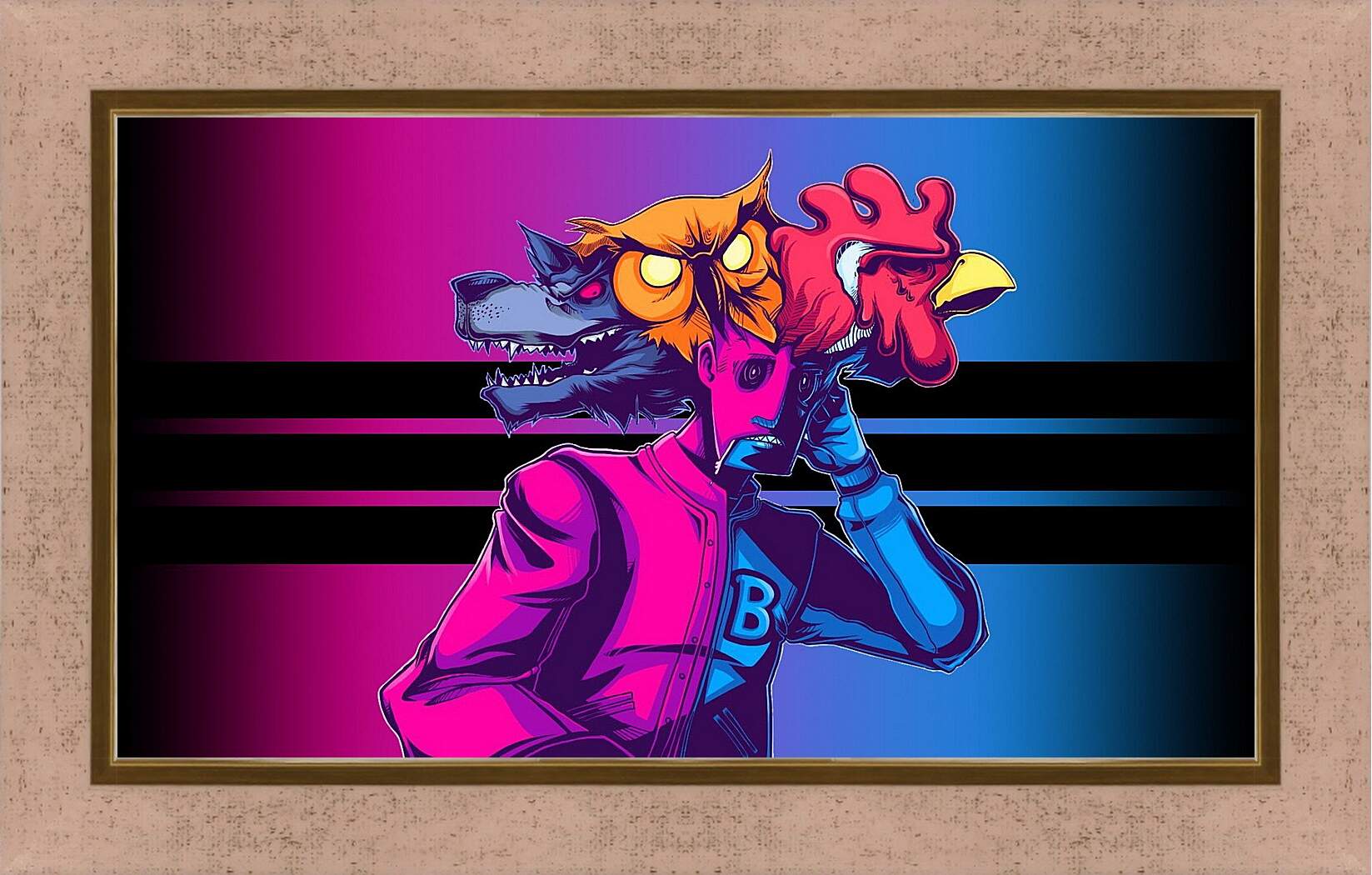 Картина в раме - Hotline Miami
