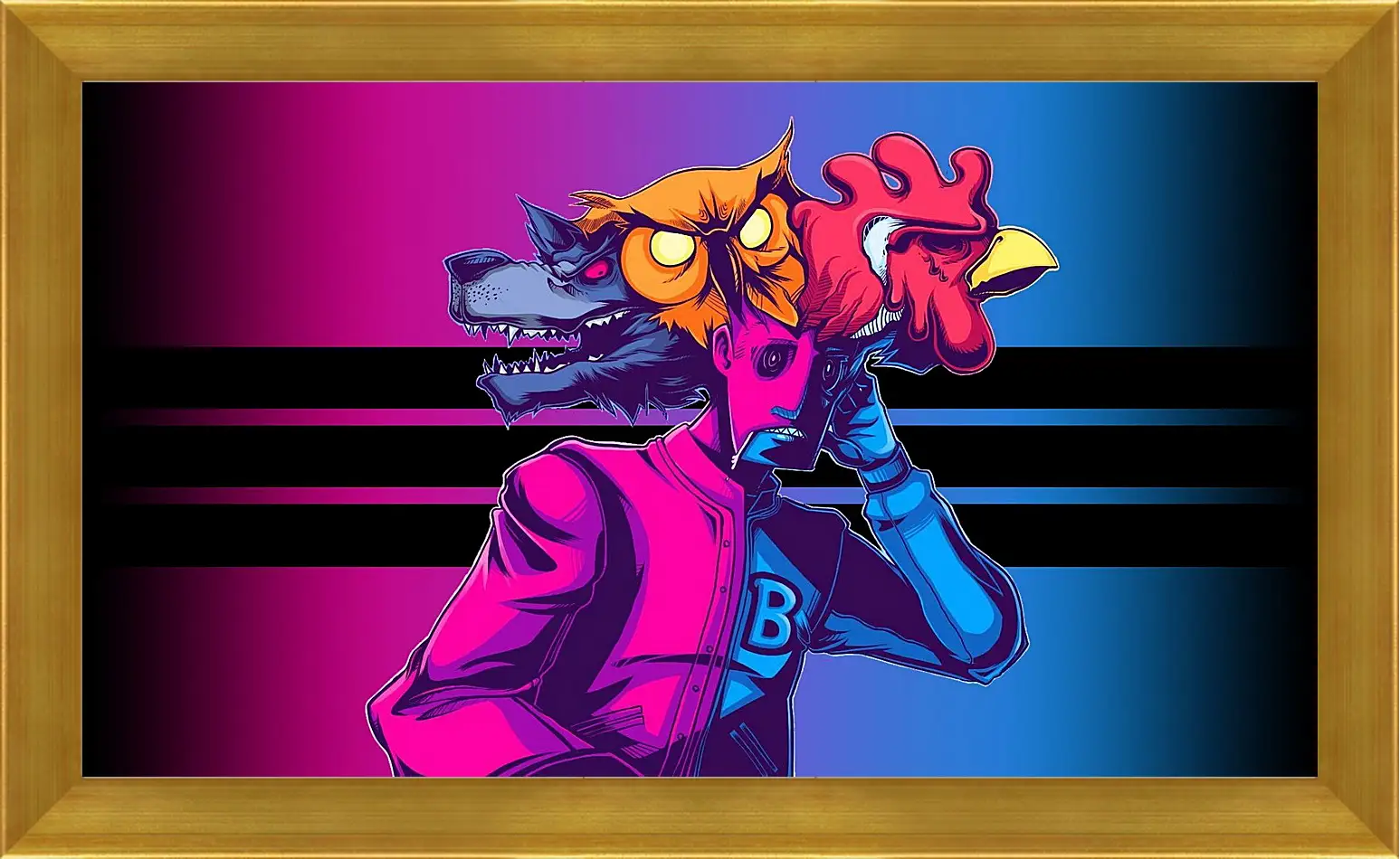 Картина в раме - Hotline Miami
