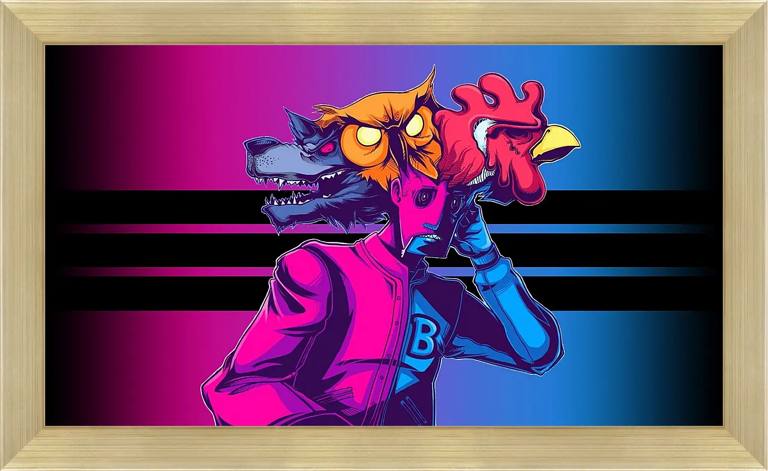 Картина в раме - Hotline Miami
