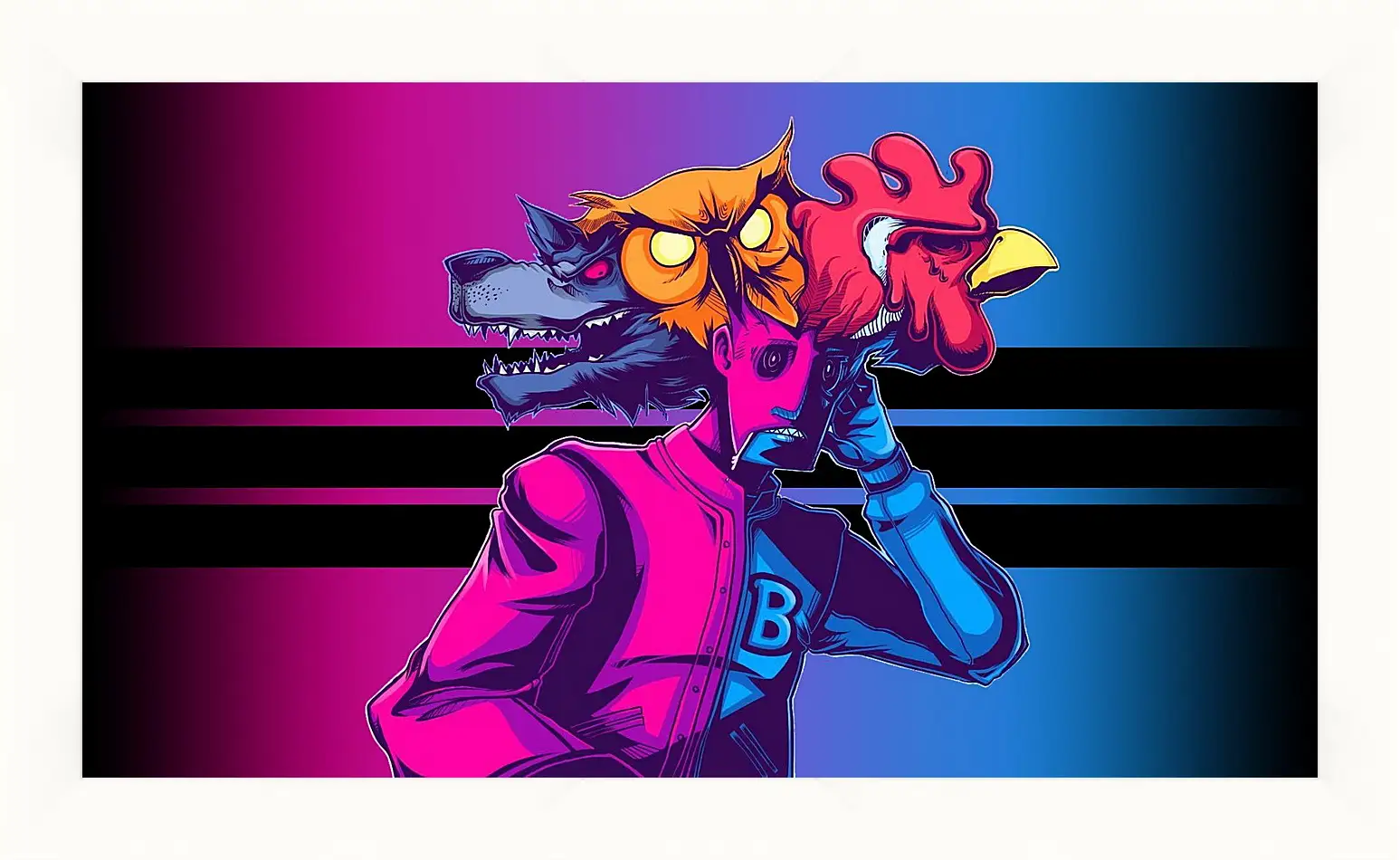 Картина в раме - Hotline Miami
