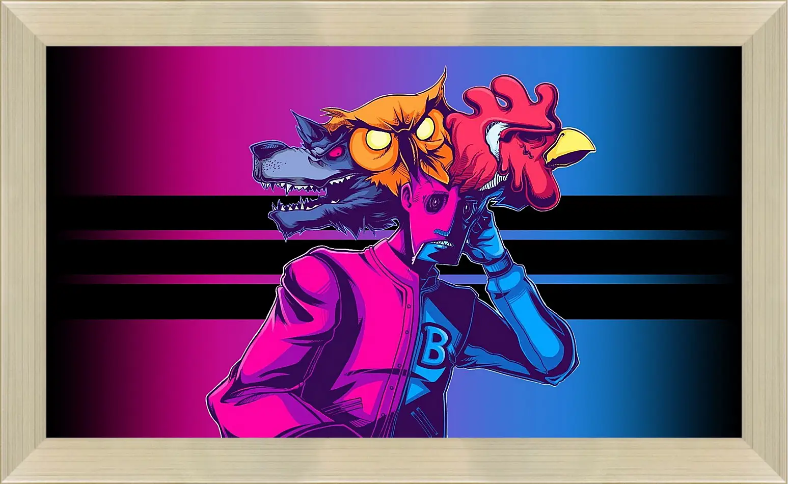 Картина в раме - Hotline Miami
