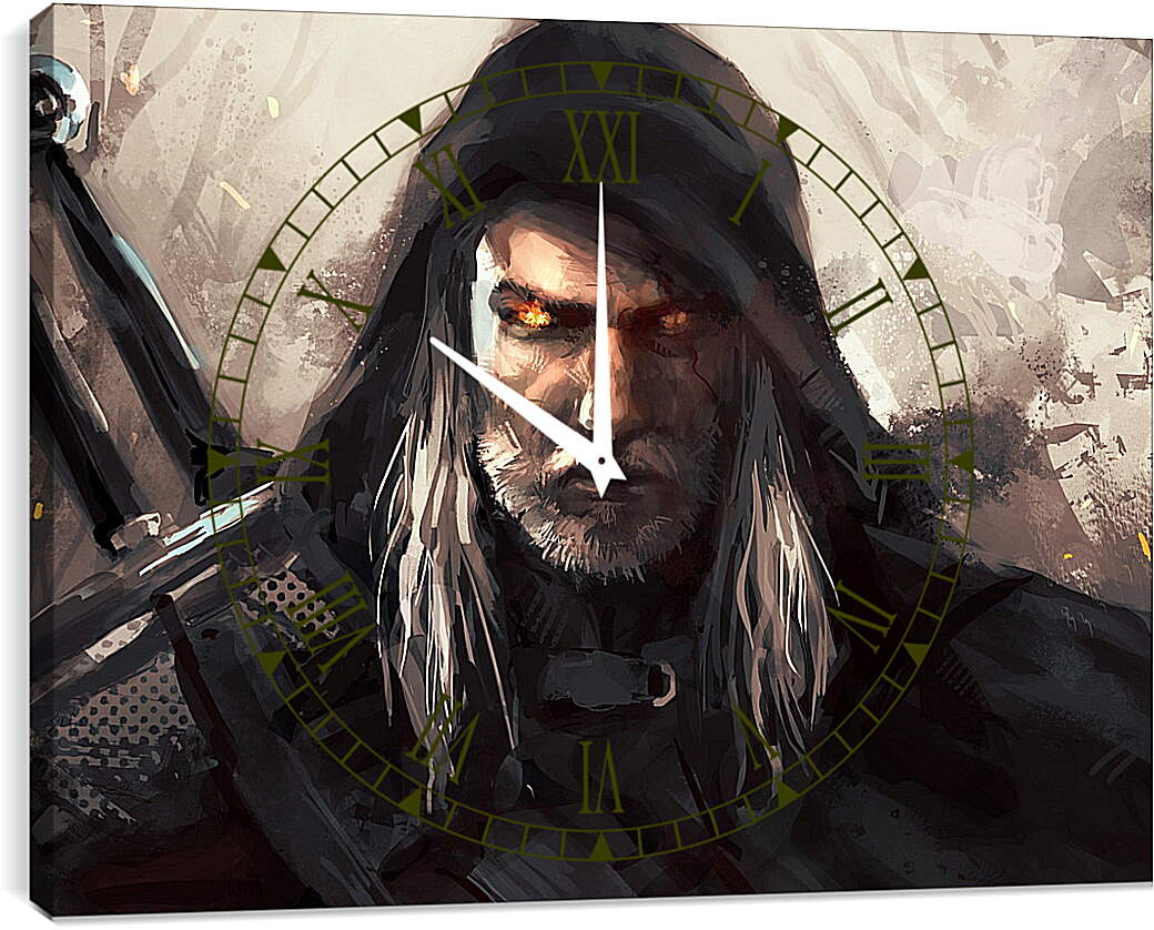 Часы картина - The Witcher (Ведьмак), Геральт охотник на монстров