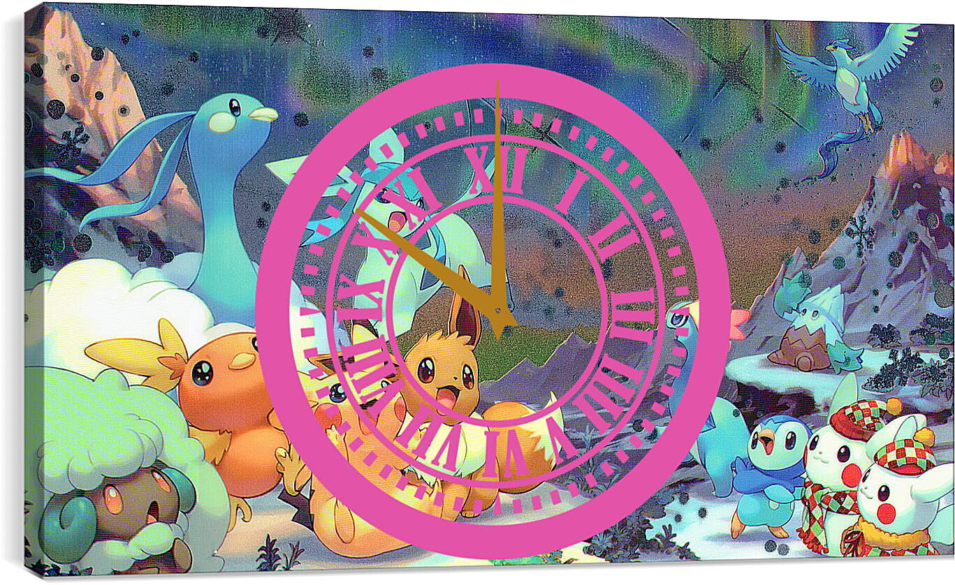 Часы картина - Pokemon
