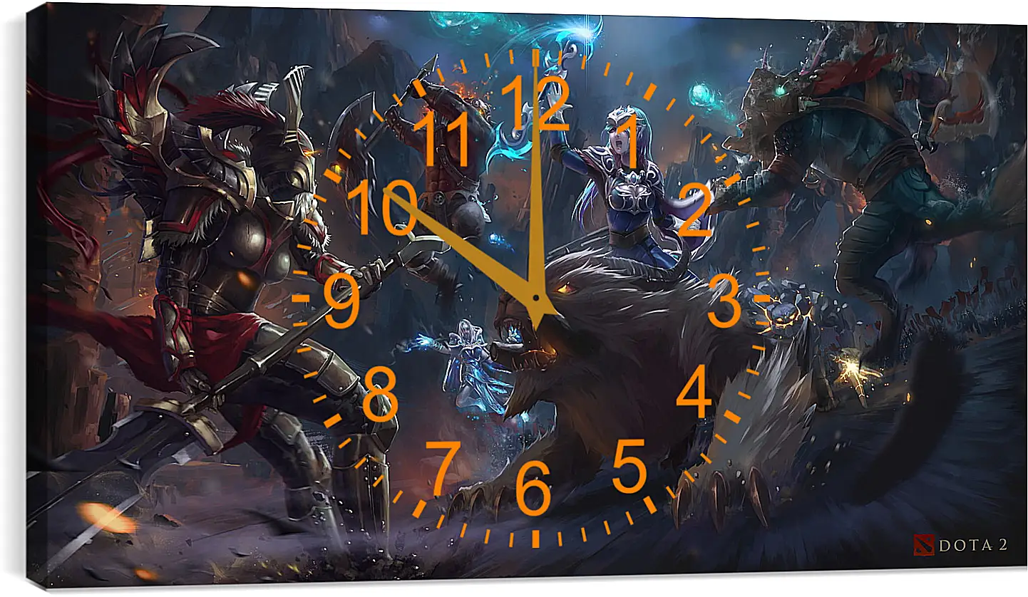 Часы картина - DotA 2