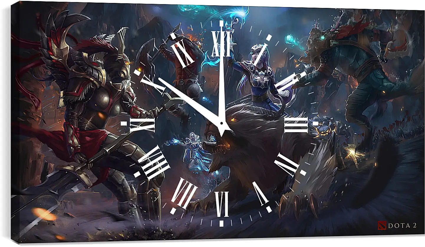 Часы картина - DotA 2