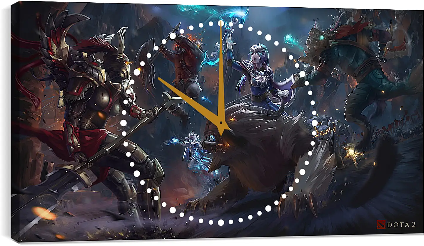 Часы картина - DotA 2
