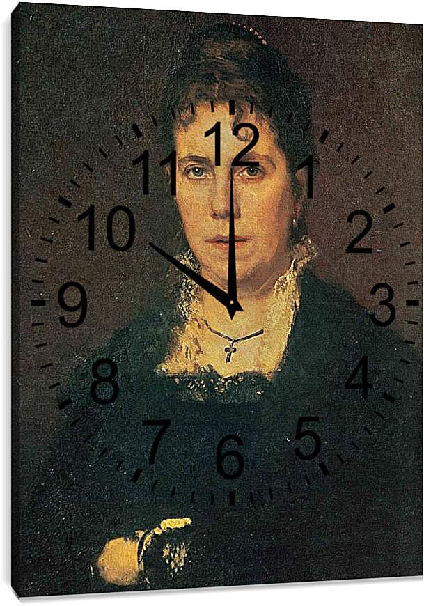 Часы картина - Портрет Софьи Николаевны Крамской. Иван Николаевич Крамской