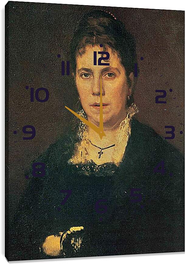 Часы картина - Портрет Софьи Николаевны Крамской. Иван Николаевич Крамской