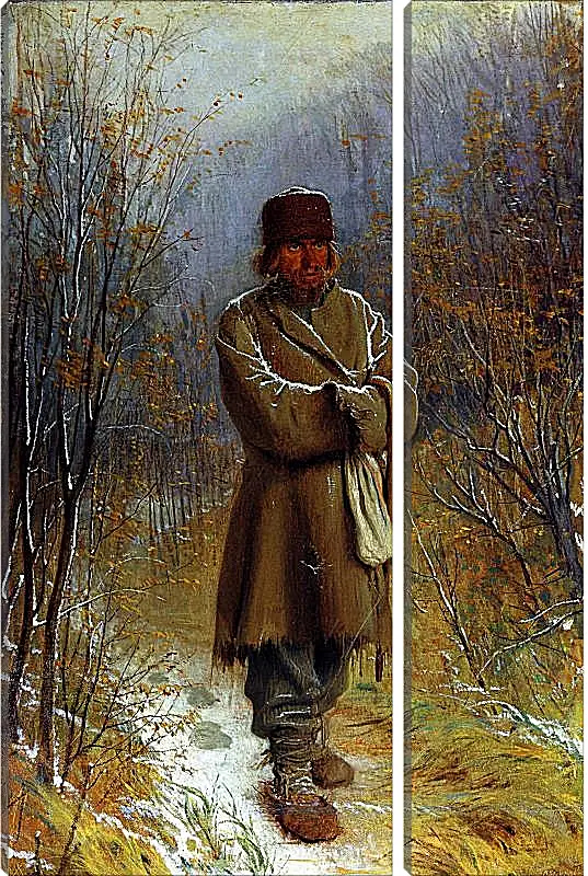 Модульная картина - Созерцатель. Иван Николаевич Крамской