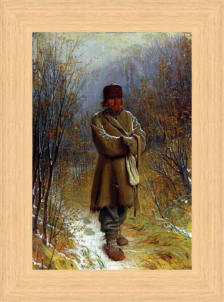 Картина в раме - Созерцатель. Иван Николаевич Крамской