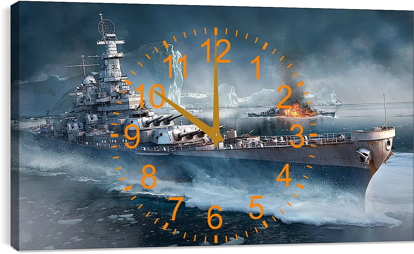 Часы картина - World Of Warships