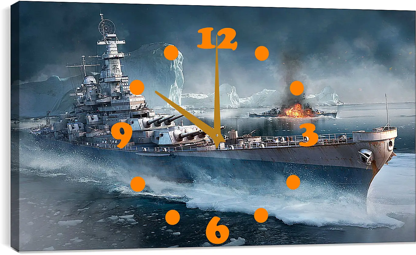 Часы картина - World Of Warships