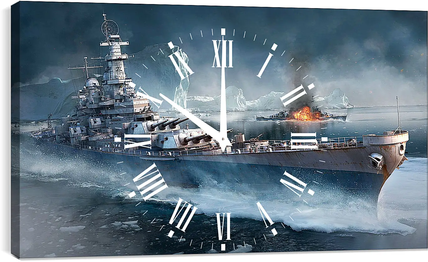 Часы картина - World Of Warships