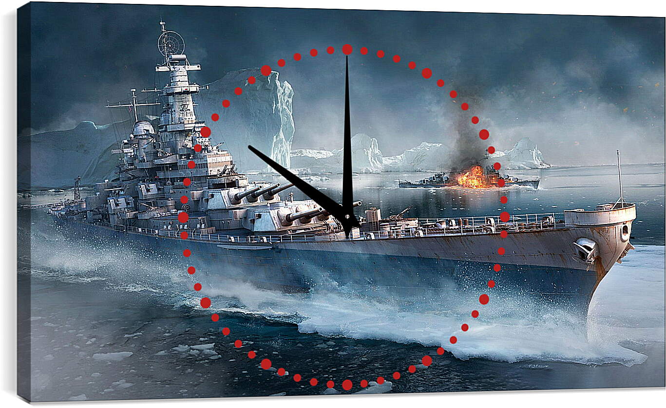 Часы картина - World Of Warships