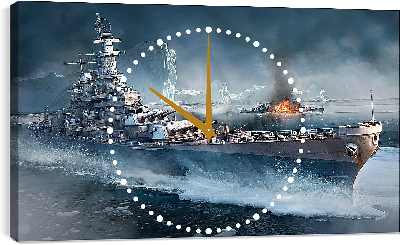 Часы картина - World Of Warships