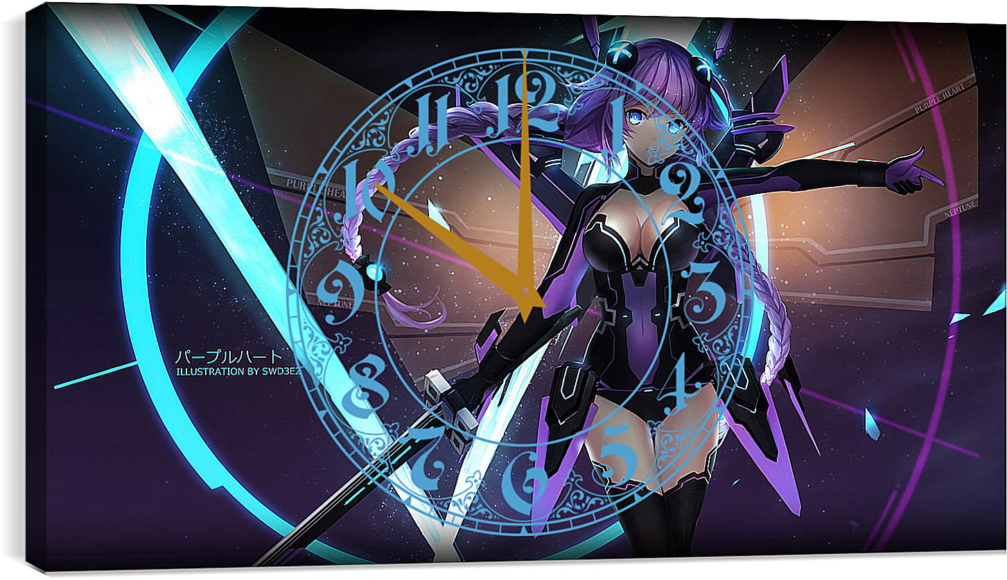 Часы картина - Hyperdimension Neptunia
