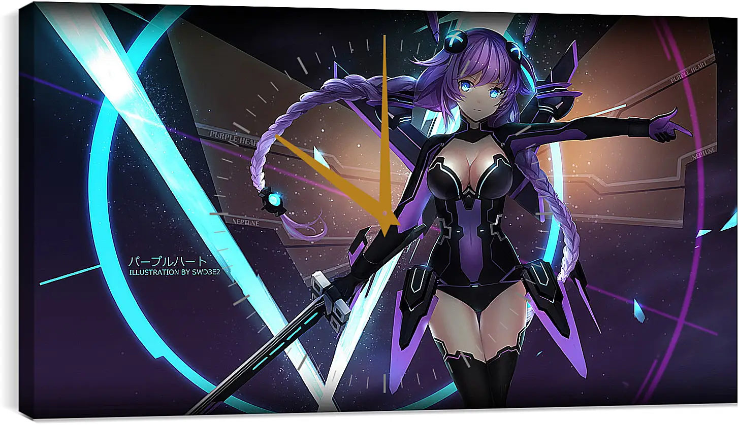 Часы картина - Hyperdimension Neptunia
