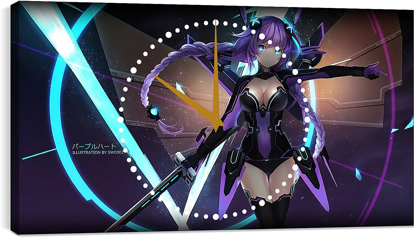 Часы картина - Hyperdimension Neptunia
