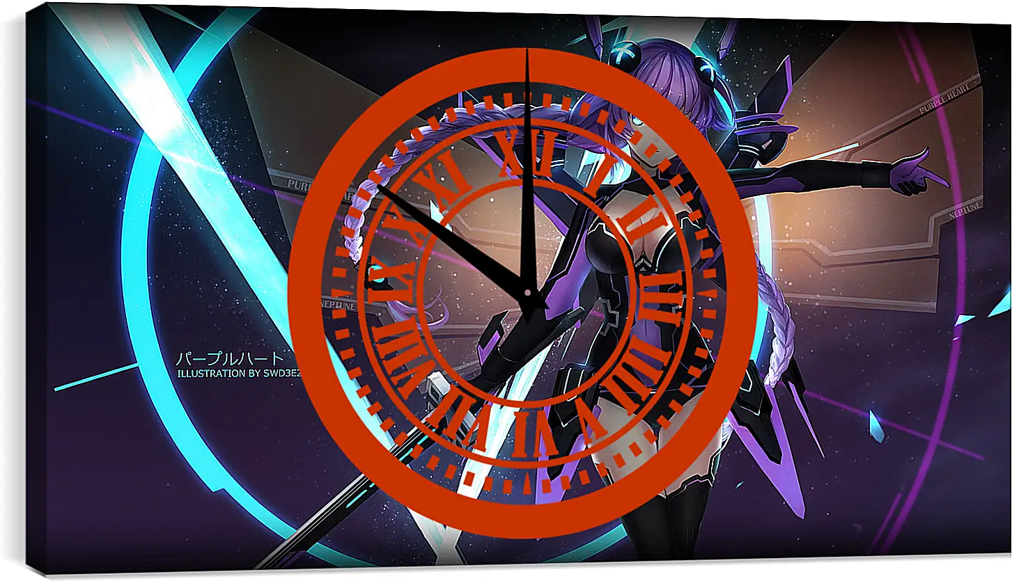 Часы картина - Hyperdimension Neptunia
