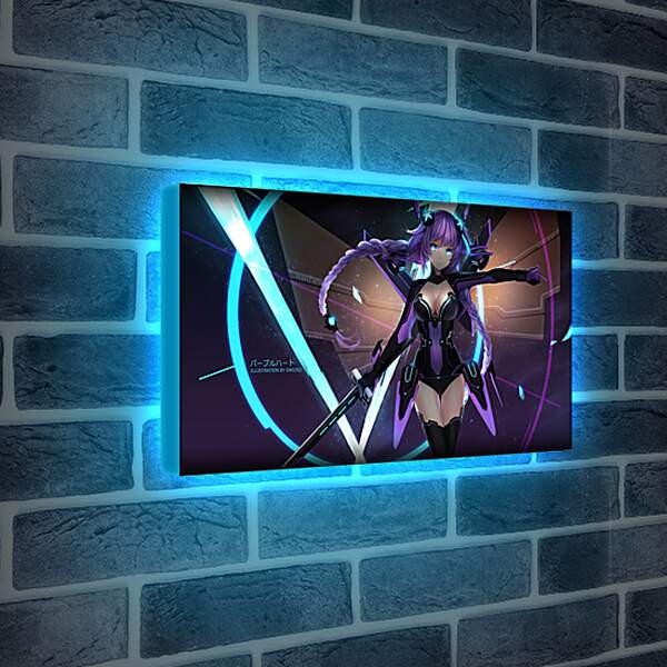 Лайтбокс световая панель - Hyperdimension Neptunia
