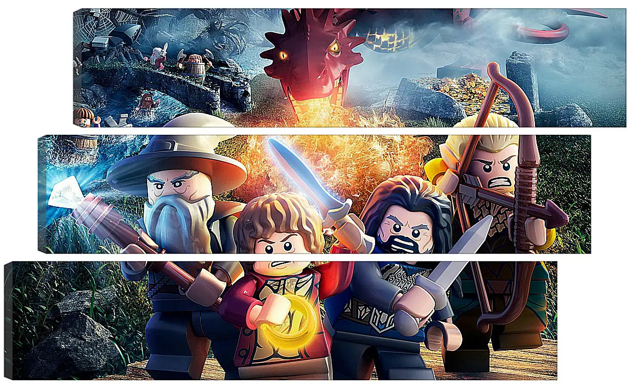 Модульная картина - LEGO The Hobbit
