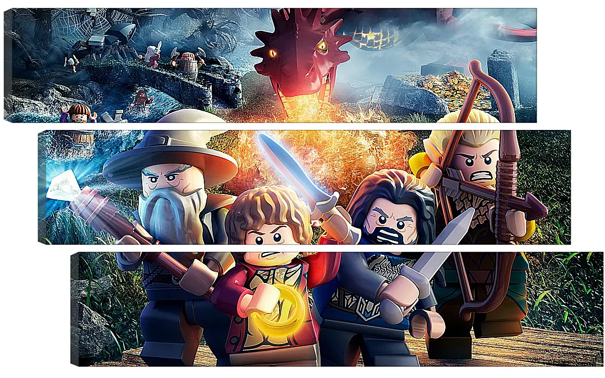 Модульная картина - LEGO The Hobbit
