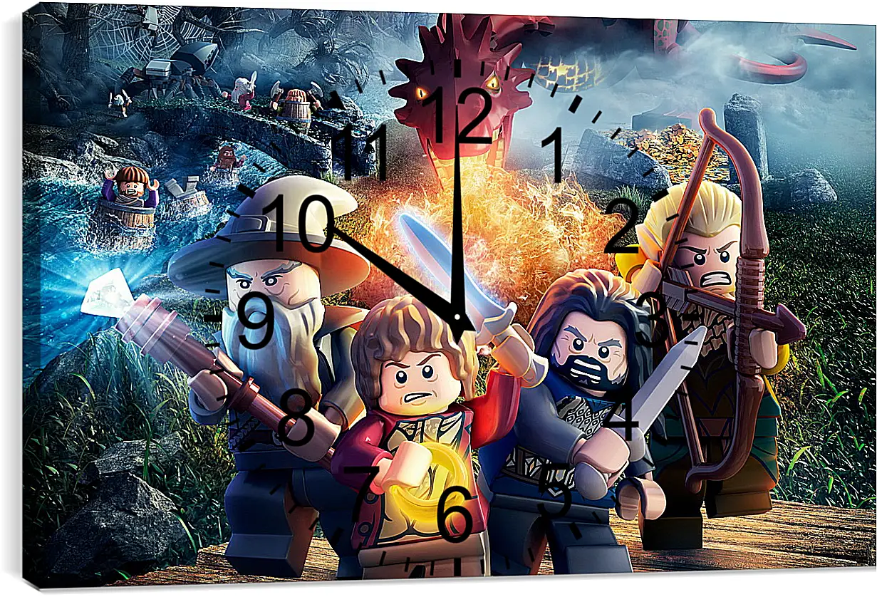 Часы картина - LEGO The Hobbit
