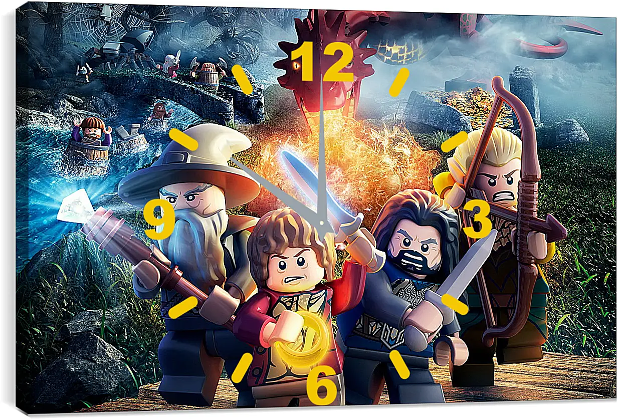 Часы картина - LEGO The Hobbit

