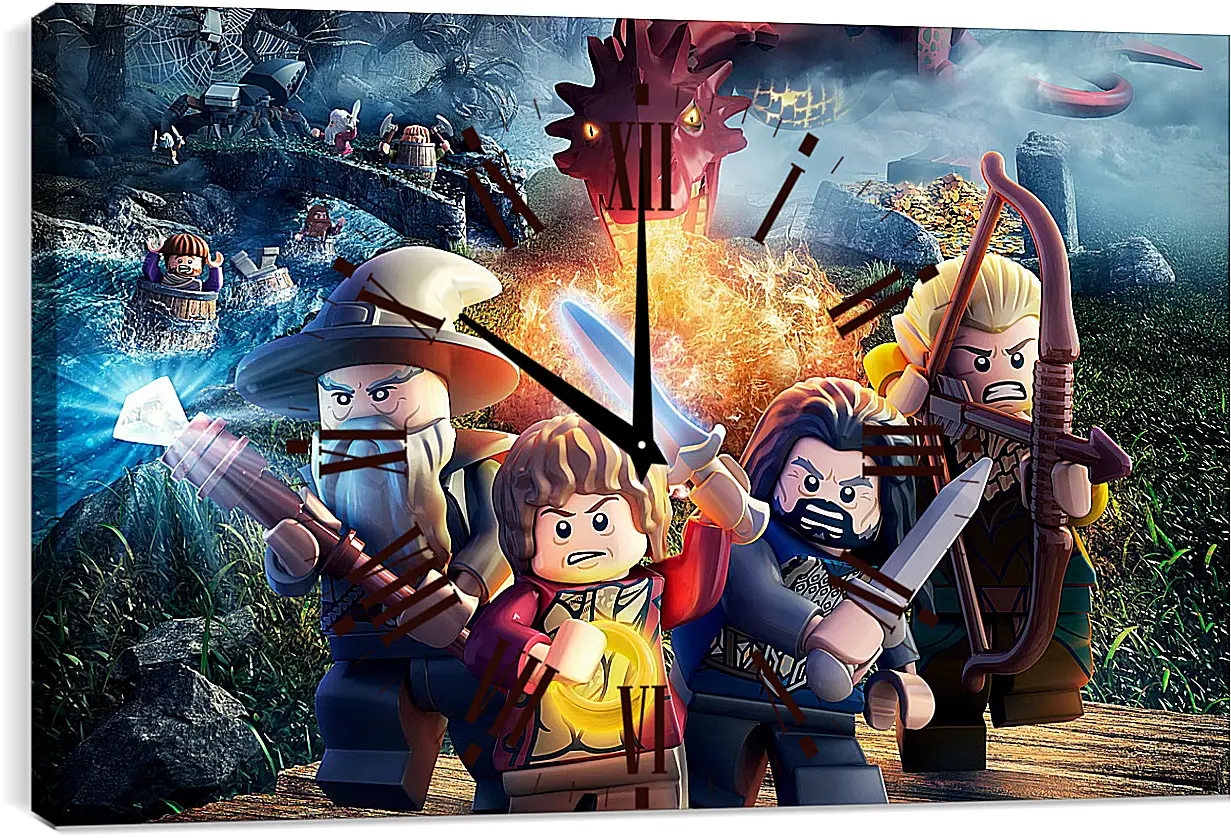 Часы картина - LEGO The Hobbit
