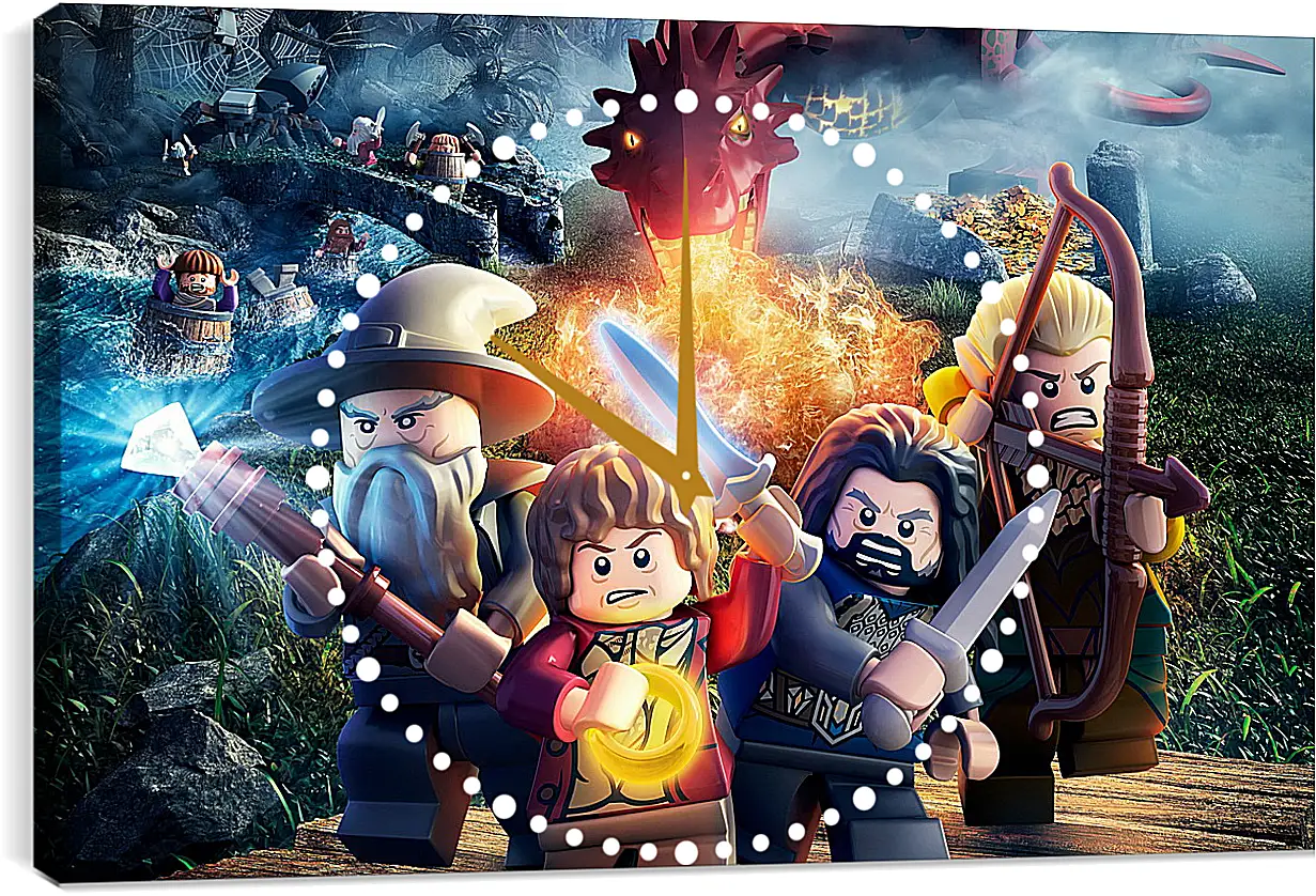 Часы картина - LEGO The Hobbit
