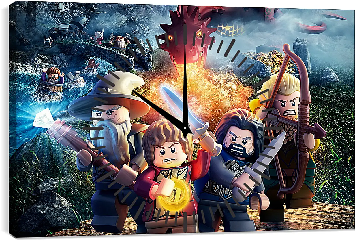 Часы картина - LEGO The Hobbit
