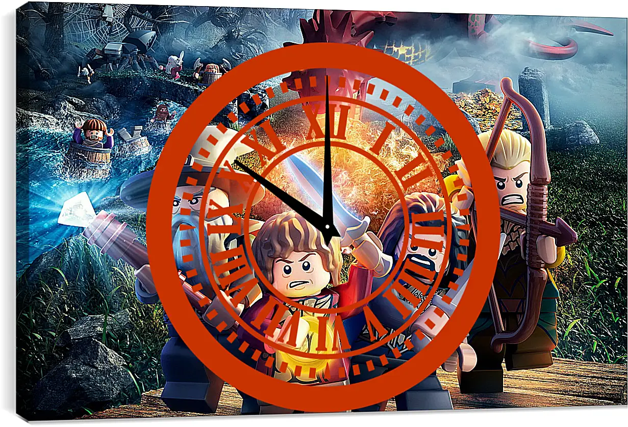 Часы картина - LEGO The Hobbit

