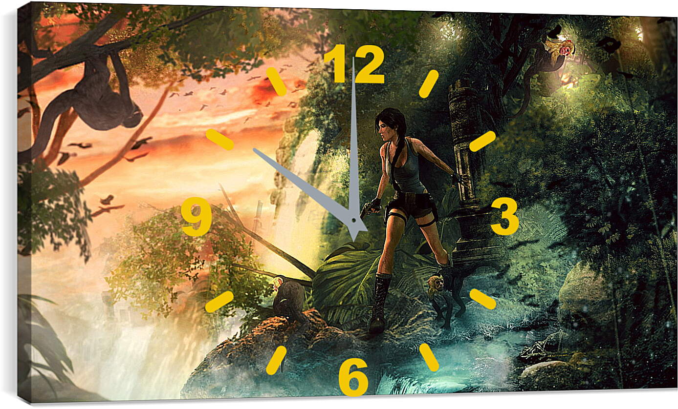 Часы картина - Tomb Raider: Underworld