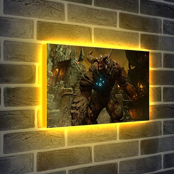 Лайтбокс световая панель - Doom 4
