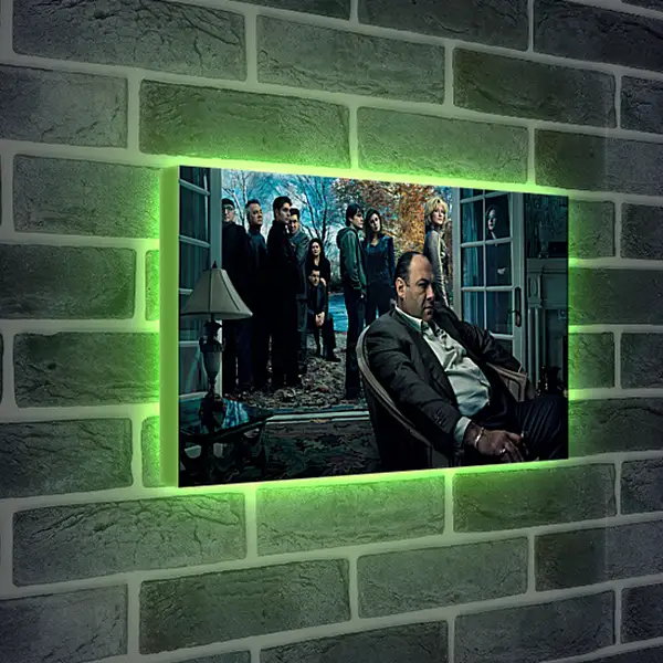 Лайтбокс световая панель - Клан Сопрано. The Sopranos