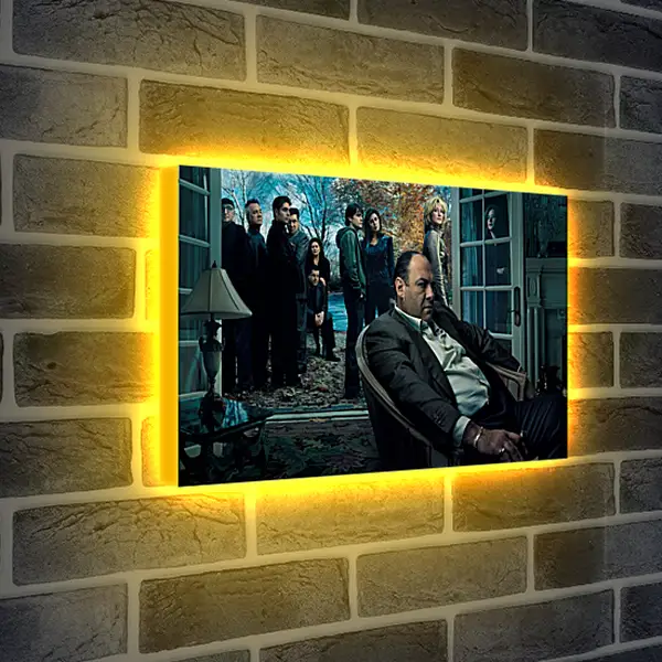 Лайтбокс световая панель - Клан Сопрано. The Sopranos
