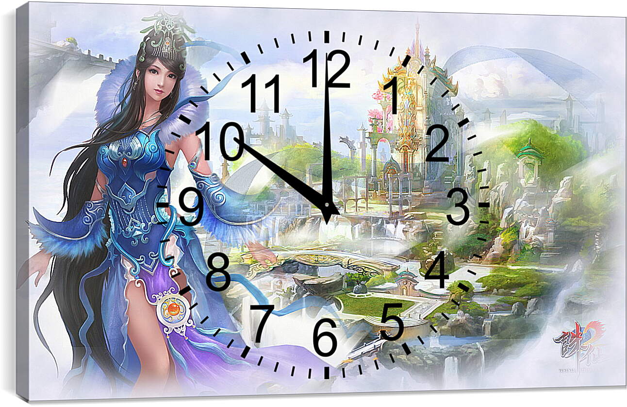 Часы картина - Jade Dynasty
