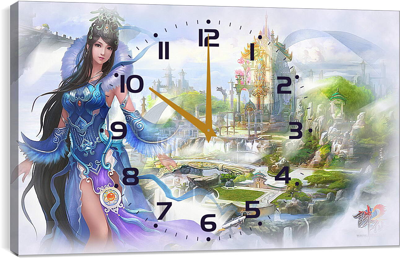 Часы картина - Jade Dynasty
