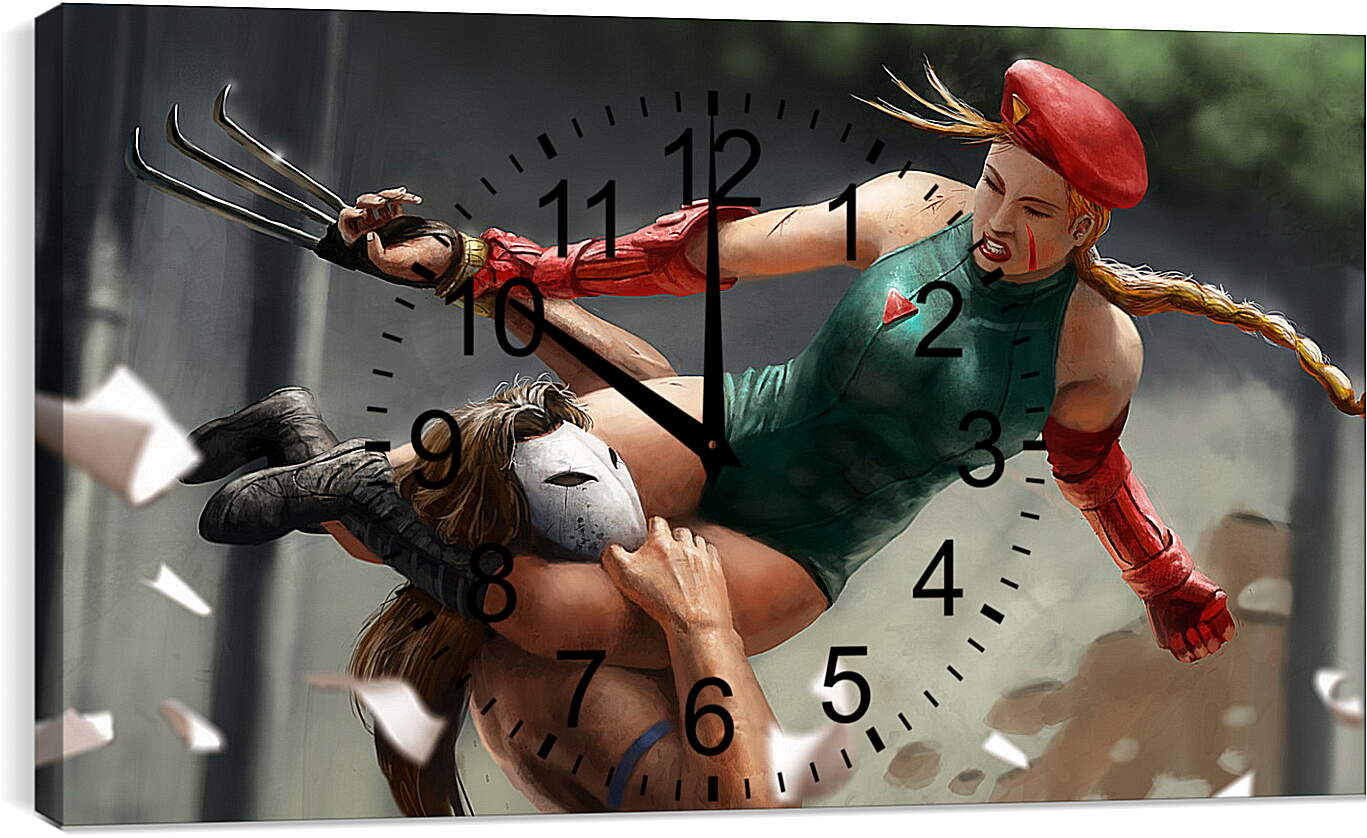 Часы картина - Street Fighter
