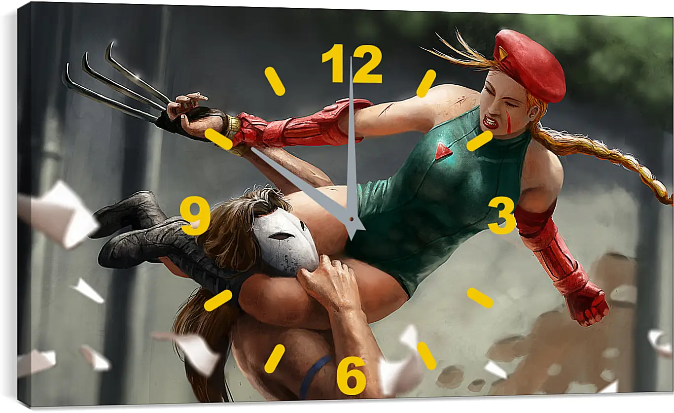 Часы картина - Street Fighter
